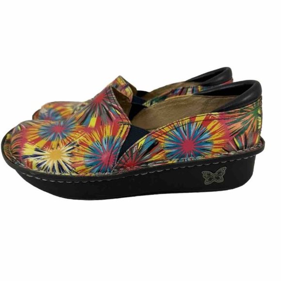 Alegria Debra Fireworks (Deb-304) Professional Nursing Shoe Clog Size 36 - Picture 5 of 8